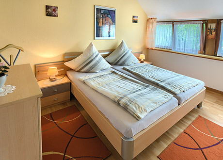 Schlafzimmer Ferienwohnung Klatt Staufen im Breisgau